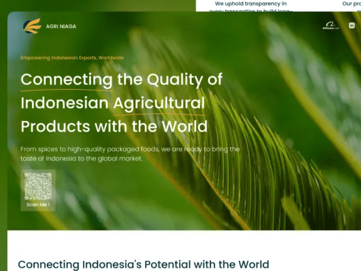 Landing Page Agriniaga